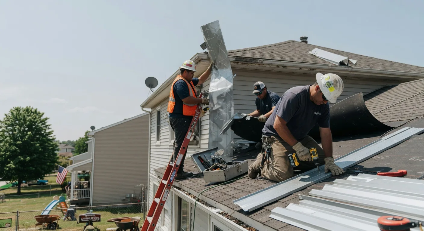 Storm Damage Metal Roof Repair in Sistersville, WV